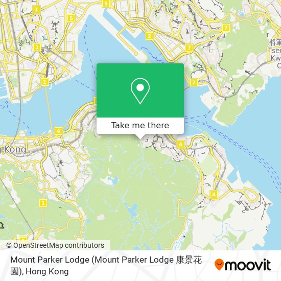 Mount Parker Lodge map
