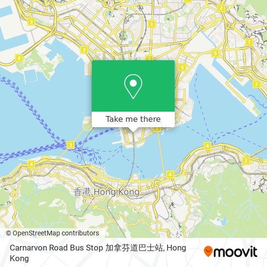 Carnarvon Road Bus Stop 加拿芬道巴士站地圖