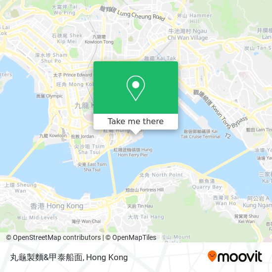丸龜製麵&甲泰船面地圖