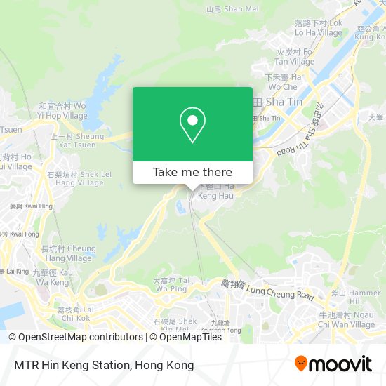 MTR Hin Keng Station map