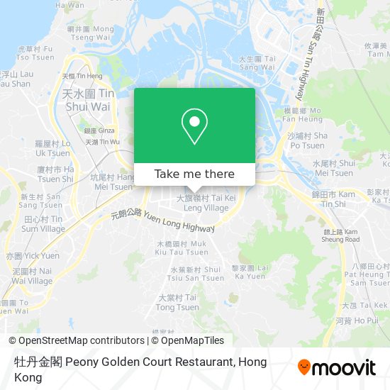 牡丹金閣 Peony Golden Court Restaurant map