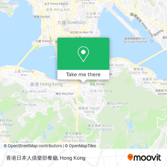 香港日本人俱樂部餐廳 map