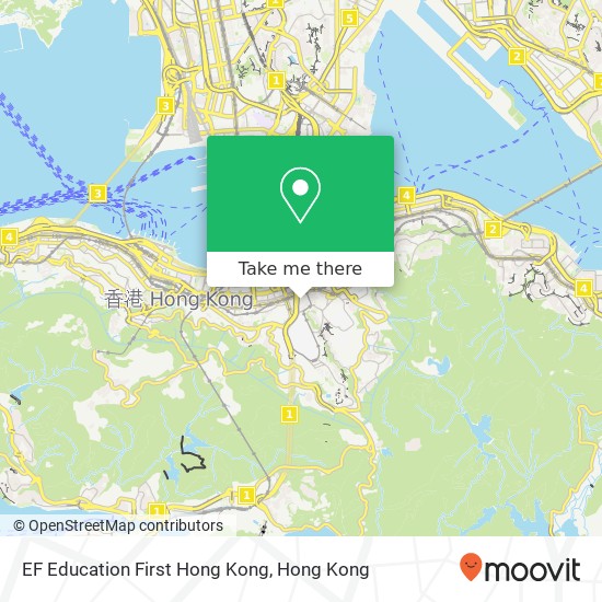 EF Education First Hong Kong map