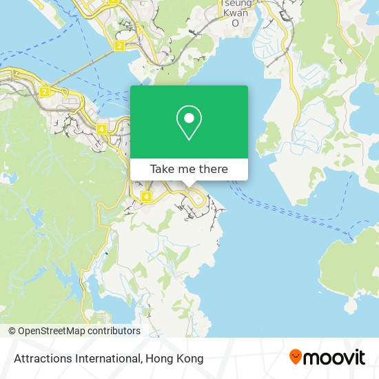 Attractions International map