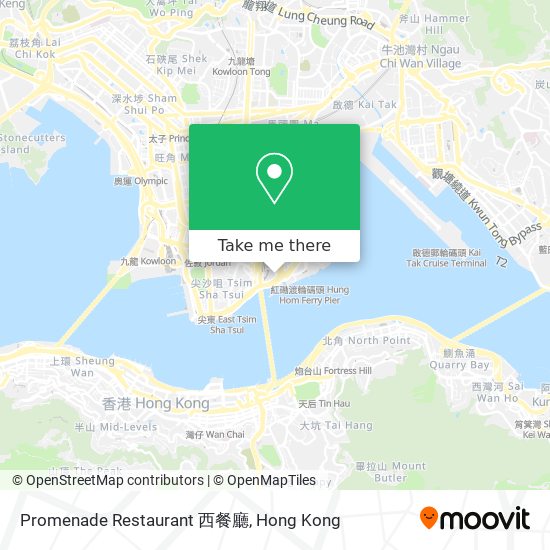 Promenade Restaurant 西餐廳地圖