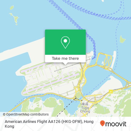 American Airlines Flight AA126 (HKG-DFW) map