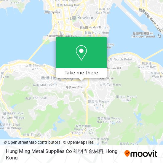 Hung Ming Metal Supplies Co 雄明五金材料地圖