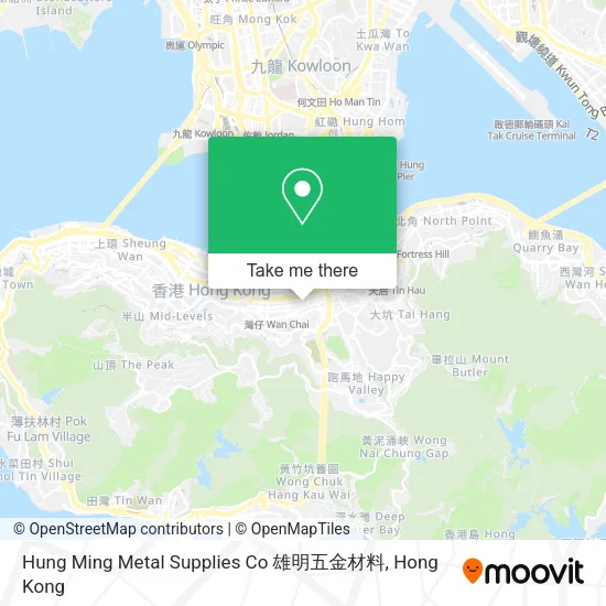 Hung Ming Metal Supplies Co 雄明五金材料地圖