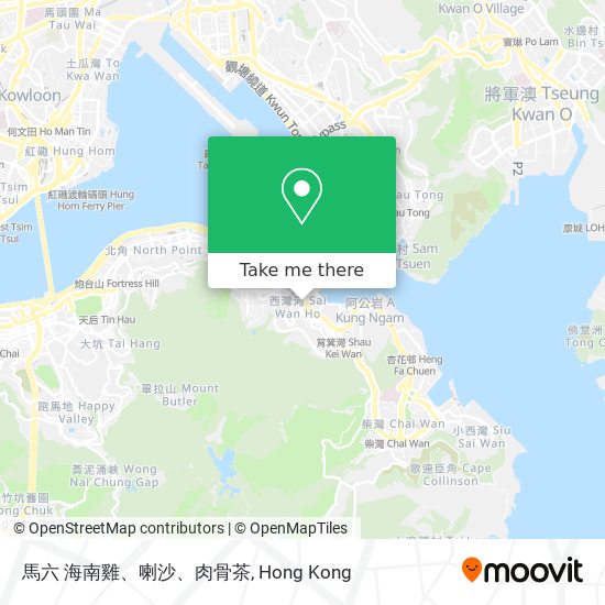 馬六 海南雞、喇沙、肉骨茶 map