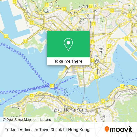 Turkish Airlines In Town Check In map