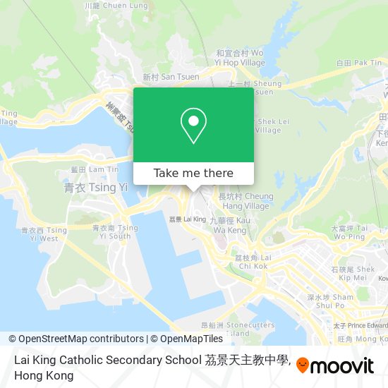 Lai King Catholic Secondary School 茘景天主教中學 map
