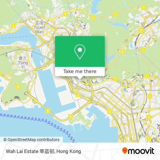 Wah Lai Estate 華荔邨 map