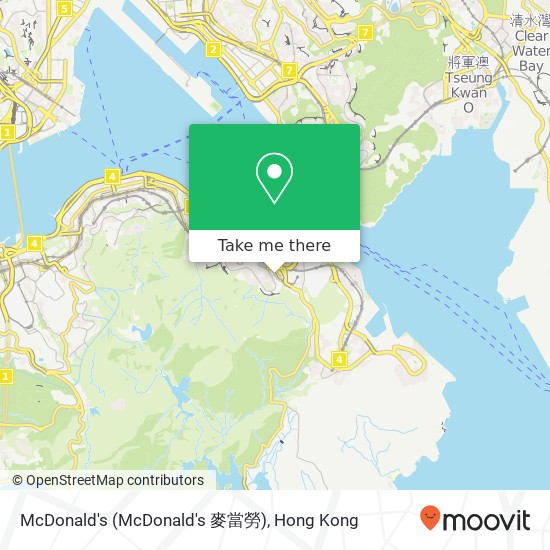 McDonald's (McDonald's 麥當勞) map