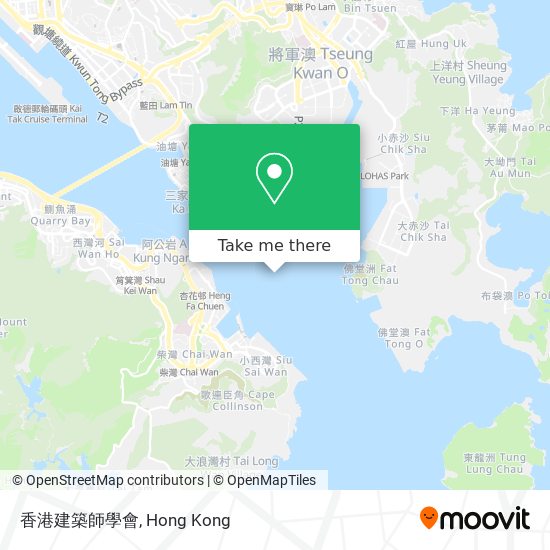 香港建築師學會地圖