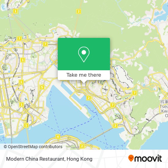 Modern China Restaurant map