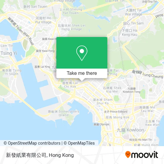 新發紙業有限公司 map