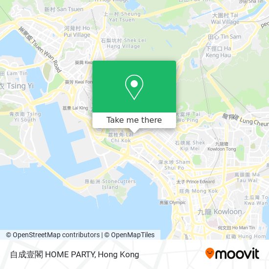 自成壹閣 HOME PARTY map