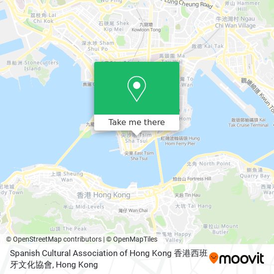 Spanish Cultural Association of Hong Kong 香港西班牙文化協會地圖