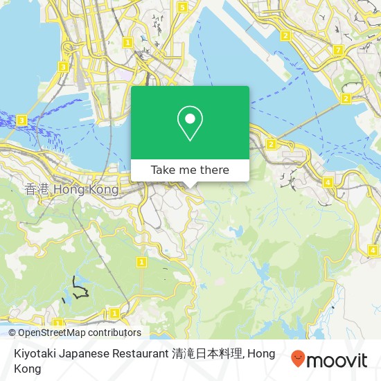 Kiyotaki Japanese Restaurant 清滝日本料理 map