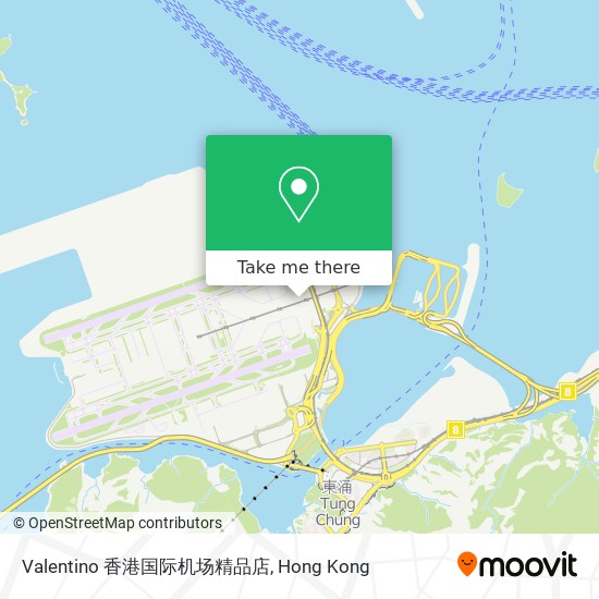 Valentino 香港国际机场精品店 map