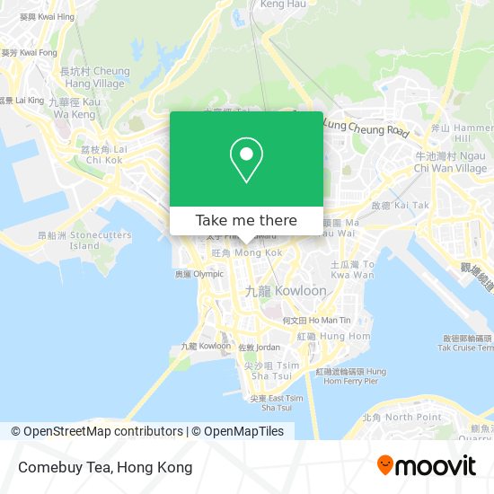 Comebuy Tea map