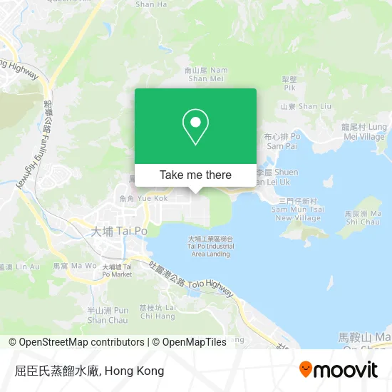 屈臣氏蒸餾水廠 map