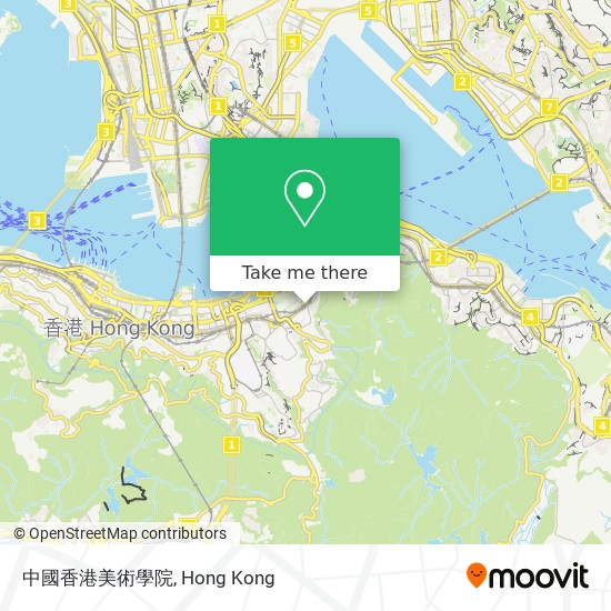 中國香港美術學院 map