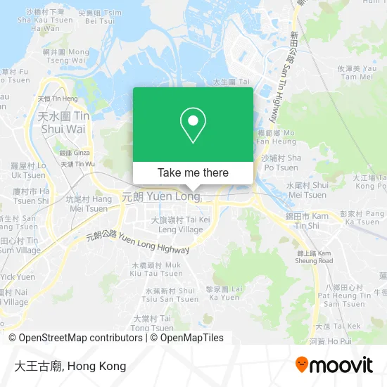 大王古廟地圖