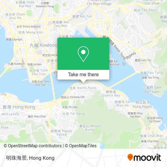 明珠海景地圖