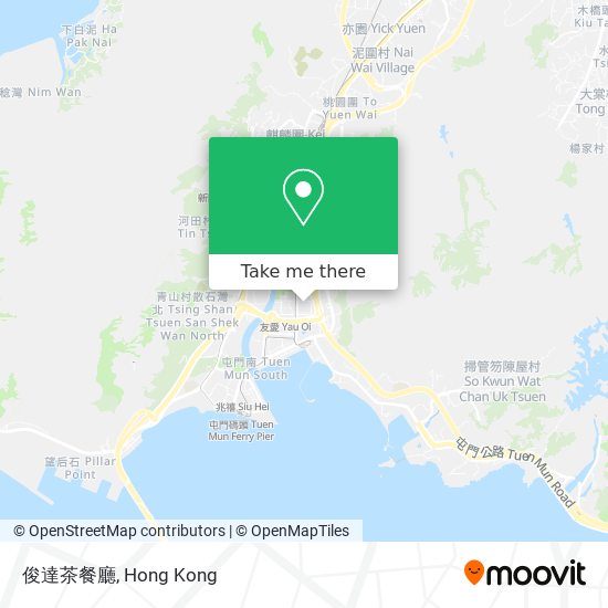 俊達茶餐廳地圖