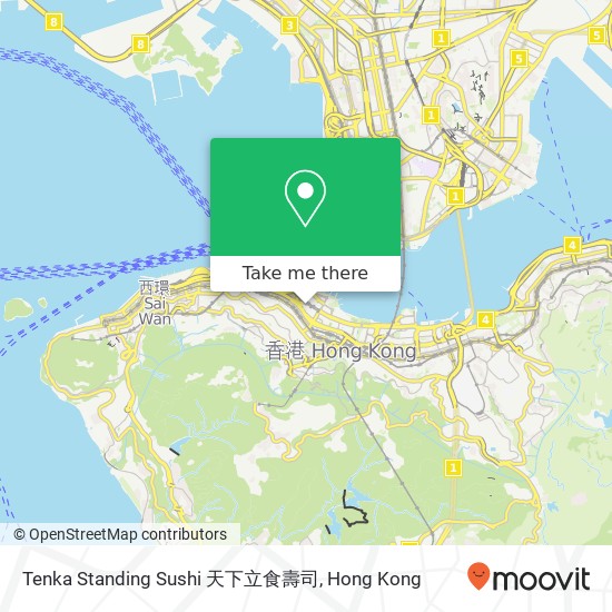 Tenka Standing Sushi 天下立食壽司 map