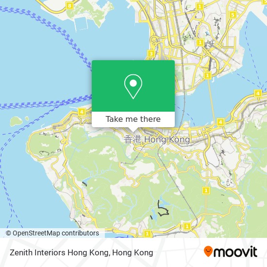 Zenith Interiors Hong Kong map