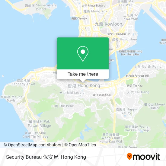 Security Bureau 保安局地圖