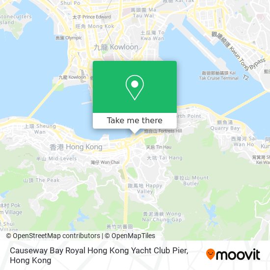Causeway Bay Royal Hong Kong Yacht Club Pier map