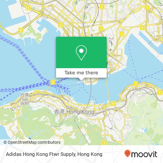 Adidas Hong Kong Ftwr Supply map