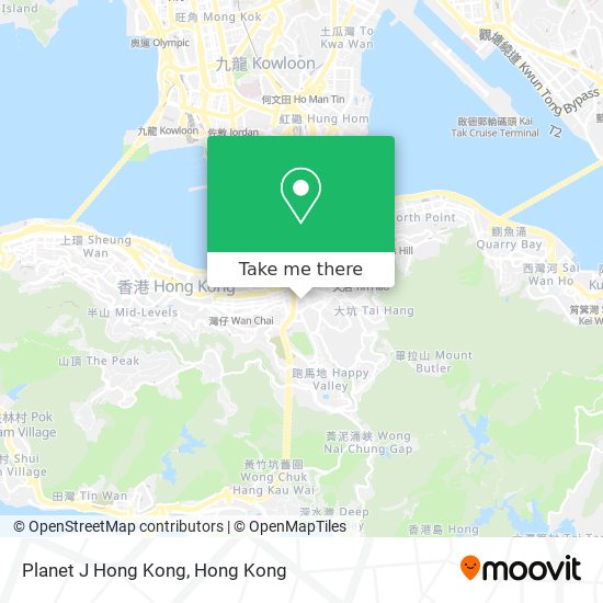 Planet J Hong Kong map