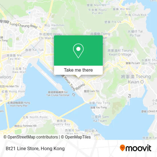 Bt21 Line Store map