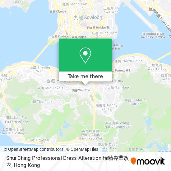 Shui Ching Professional Dress-Alteration 瑞精專業改衣 map