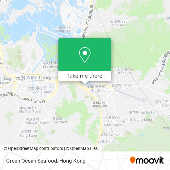 Green Ocean Seafood map