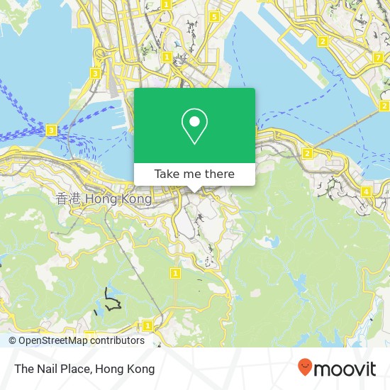 The Nail Place map