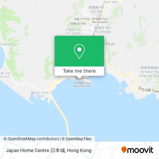 Japan Home Centre 日本城地圖