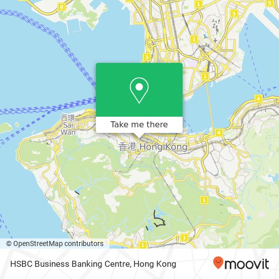 HSBC Business Banking Centre map
