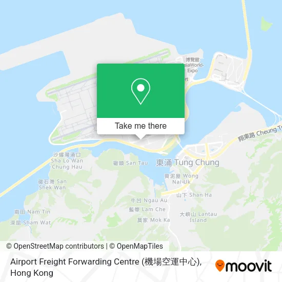 Airport Freight Forwarding Centre (機場空運中心)地圖