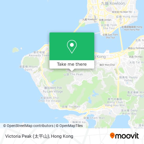 Victoria Peak (太平山) map