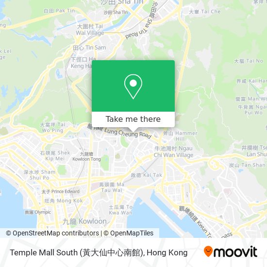 Temple Mall South (黃大仙中心南館) map