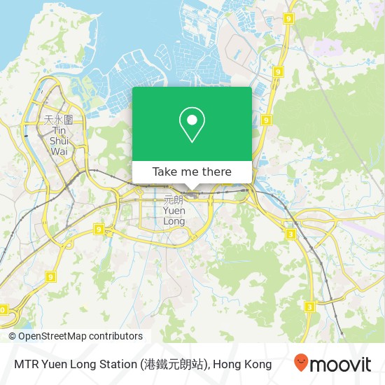 MTR Yuen Long Station (港鐵元朗站) map