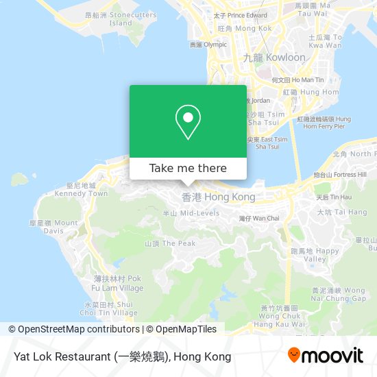 Yat Lok Restaurant (一樂燒鵝) map