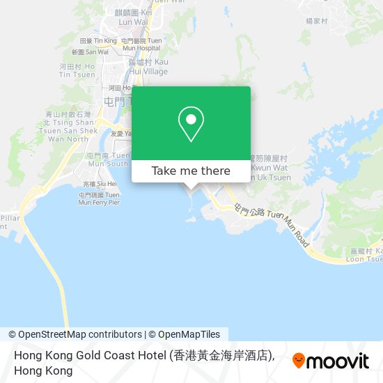 Hong Kong Gold Coast Hotel (香港黃金海岸酒店)地圖