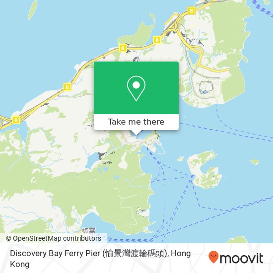 Discovery Bay Ferry Pier (愉景灣渡輪碼頭) map