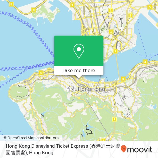 Hong Kong Disneyland Ticket Express (香港迪士尼樂園售票處) map
